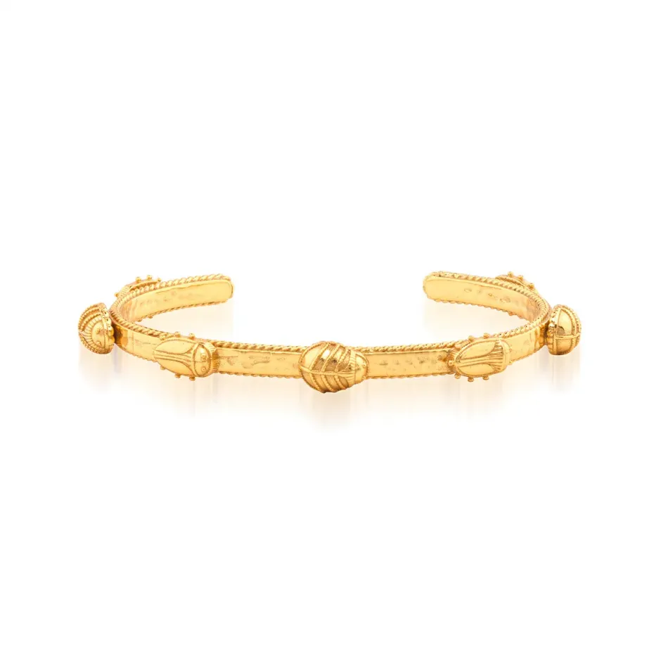 Scarab Gold Cuff Petite