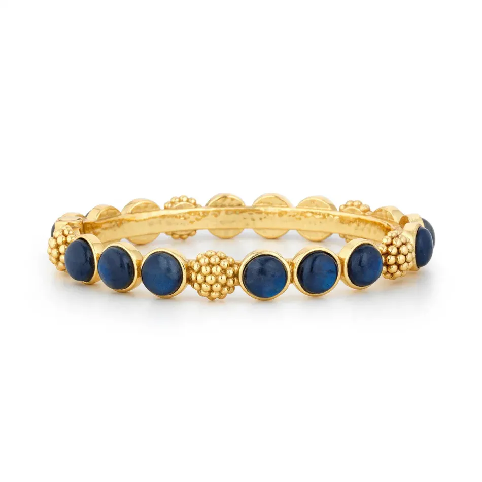 Berry Gem Blue Labradorite Hinged Bangle