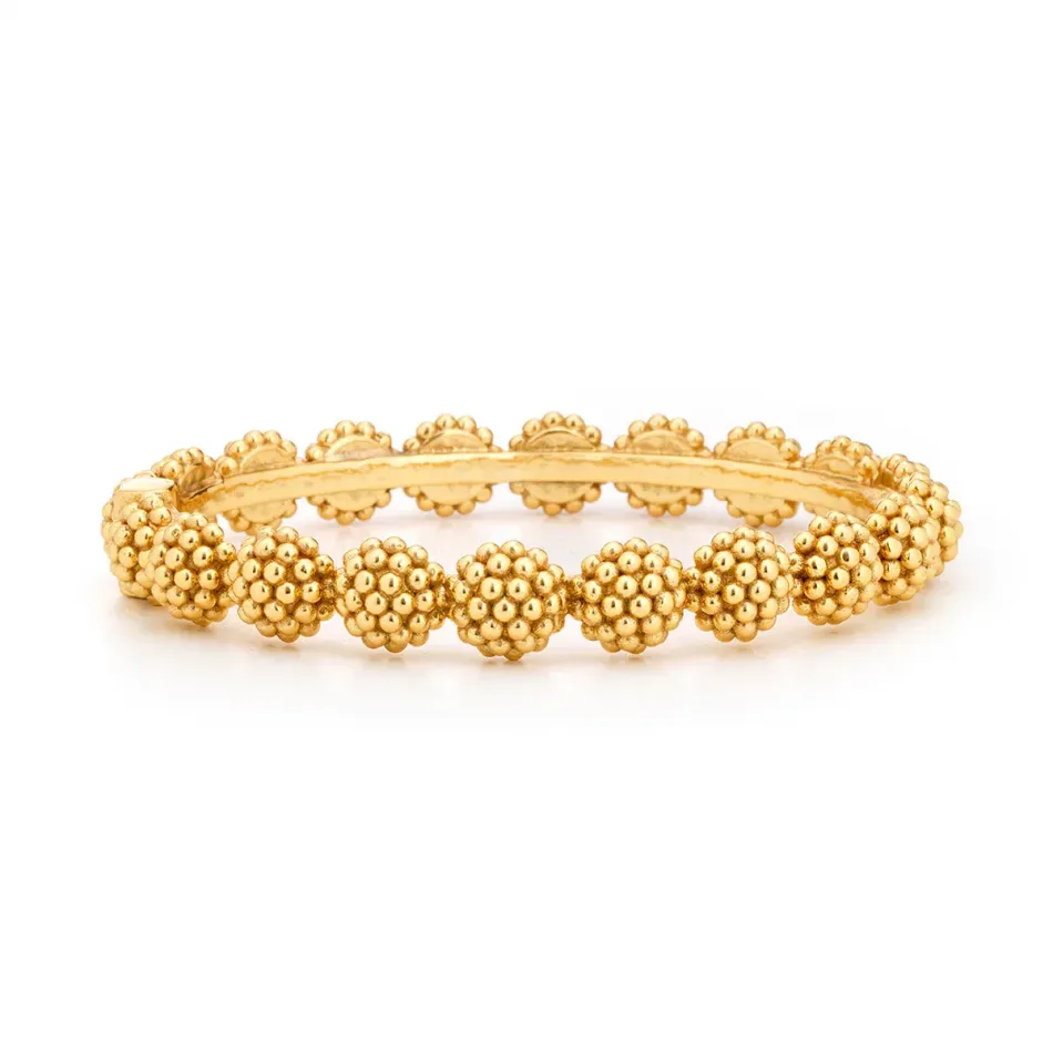 Berry Gold Eternity Hinged Bangle S/M