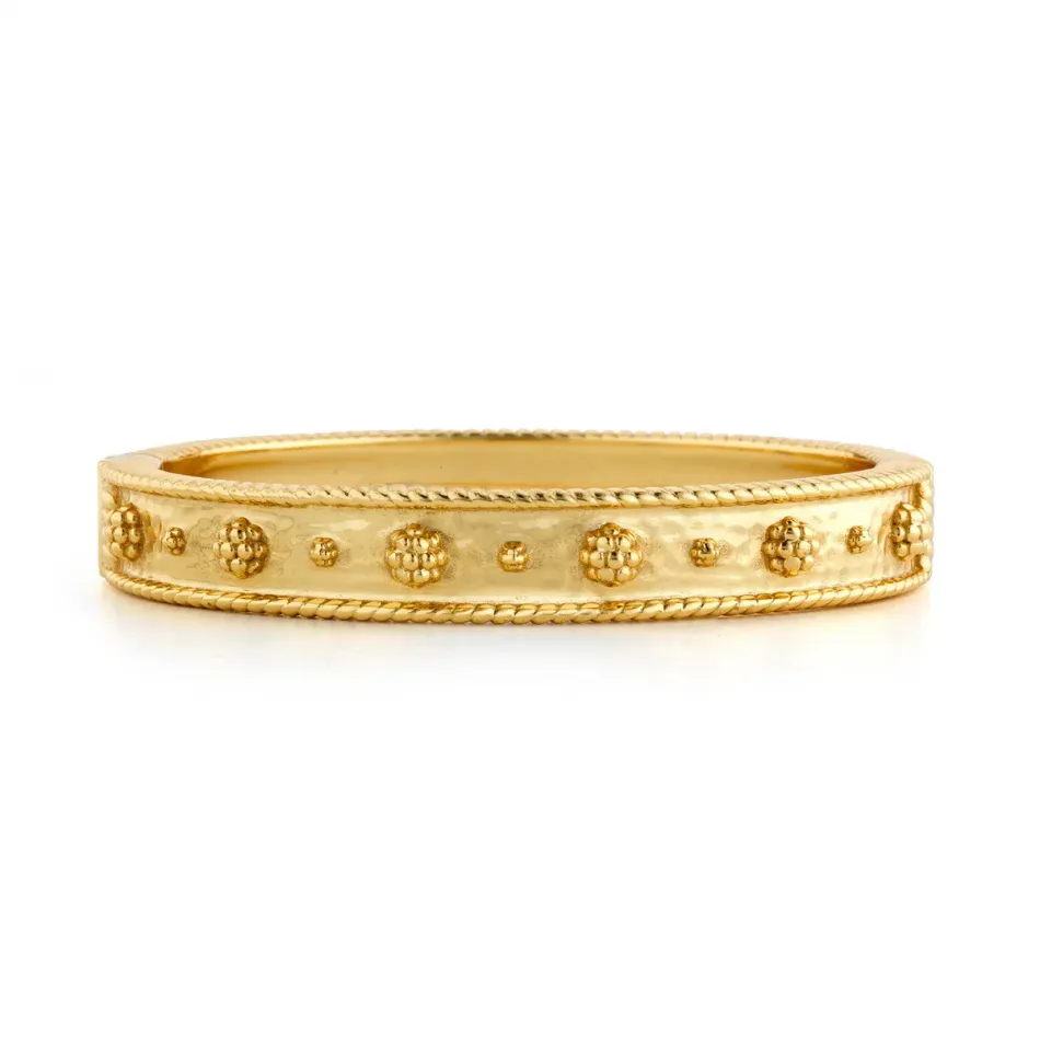 Berry Classic Gold Hinged Bangle