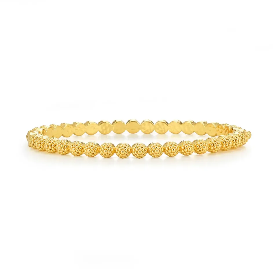 Berry Gold Eternity Hinged Bangle Petite S/M