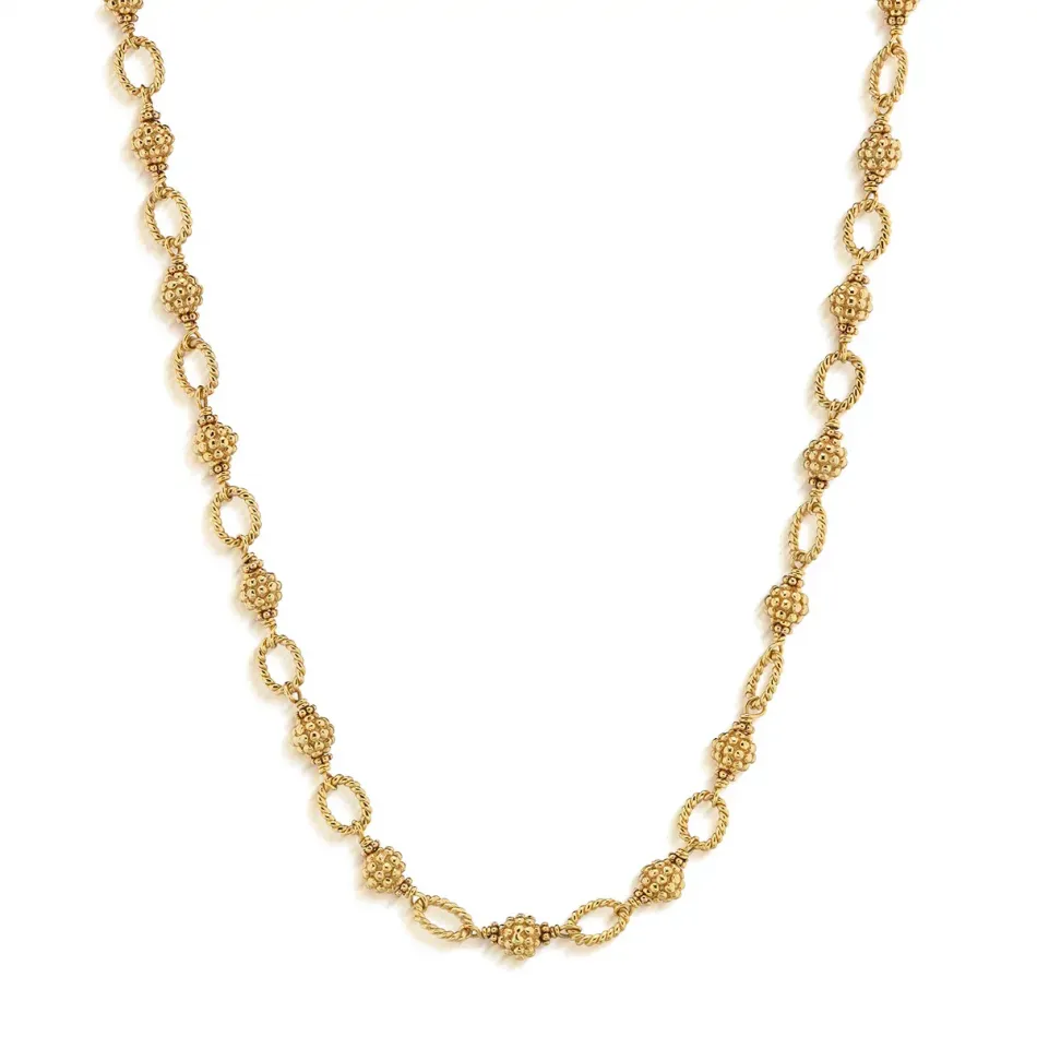Berry & Bead Gold Chain 18"
