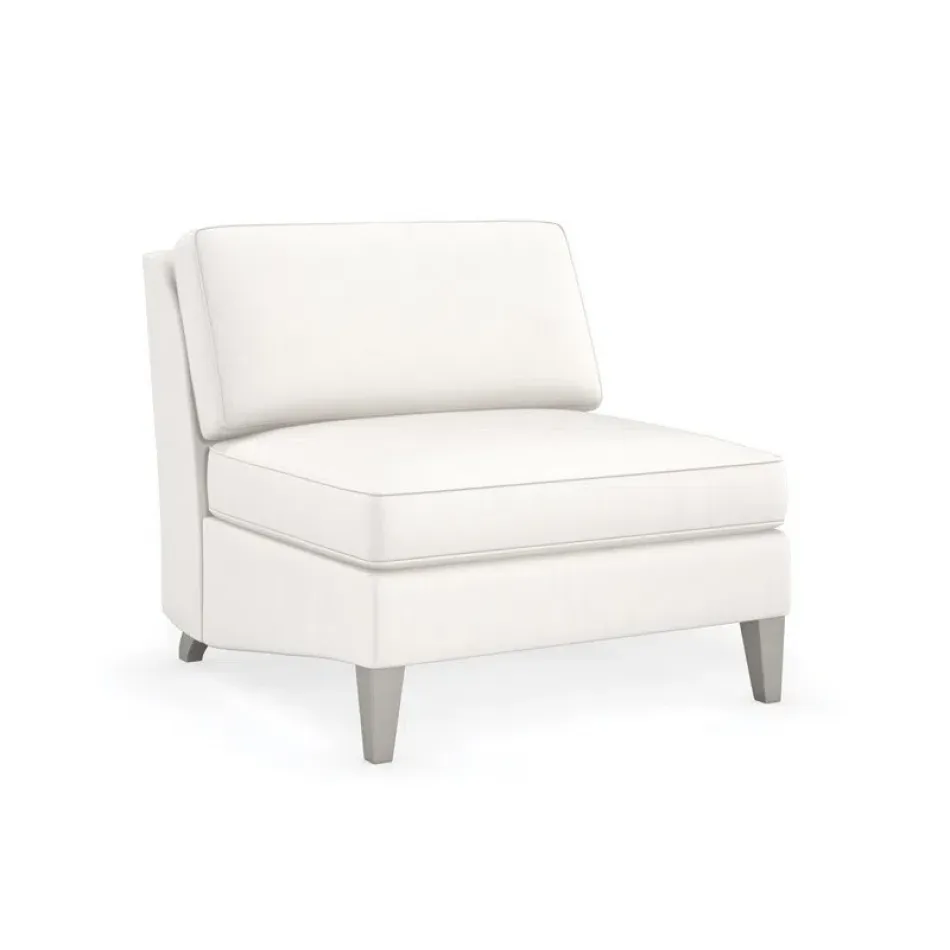 Victoria Armless Chair Sparkling Argent
