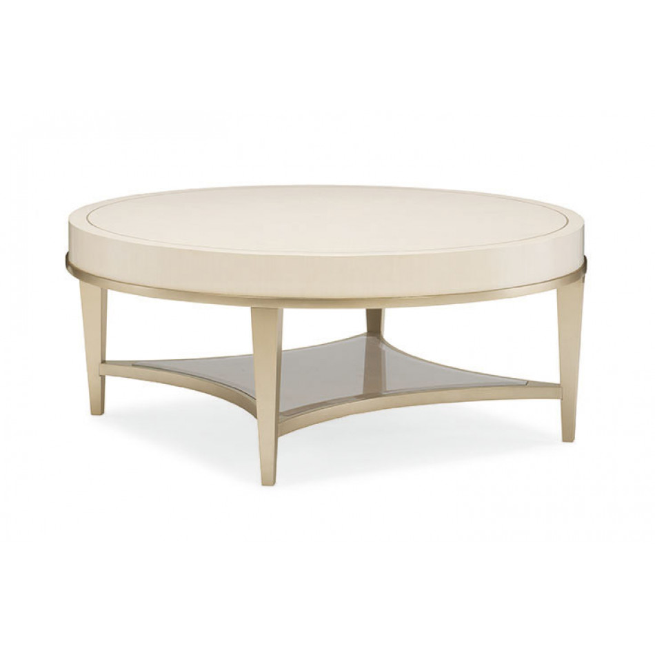 Adela Cocktail Table Washed Alabaster, Blush Taupe