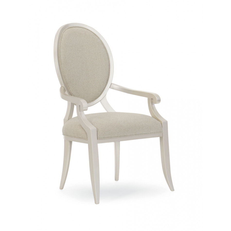 Avondale Arm Chair Soft Silver Paint