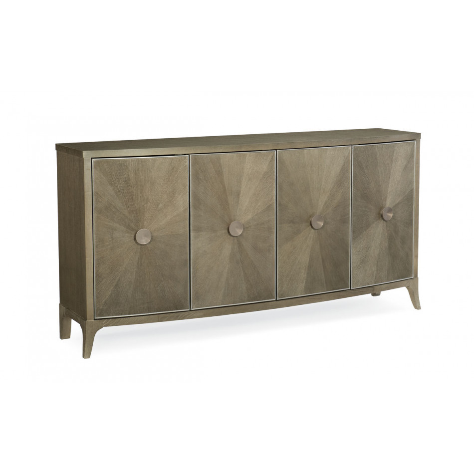 Avondale Credenza Elegant Linen, Soft Silver Paint