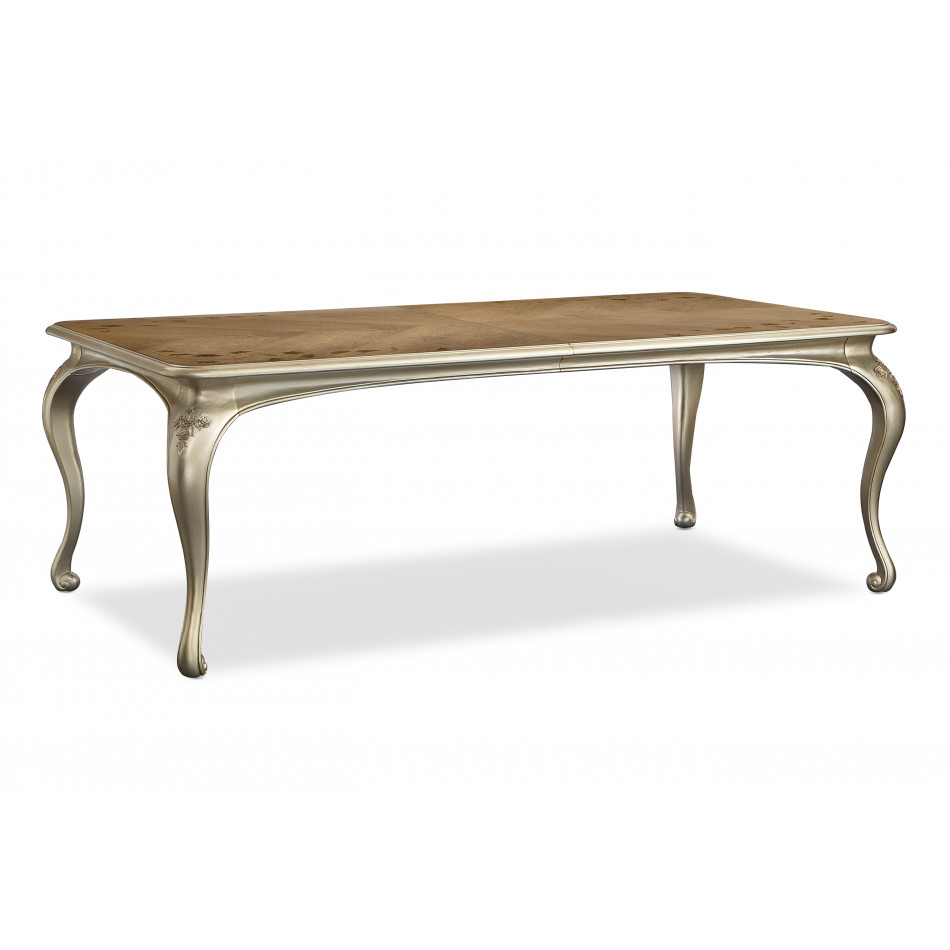 Fontainebleau Rectangle Dining Table Cendre, Champagne Mist