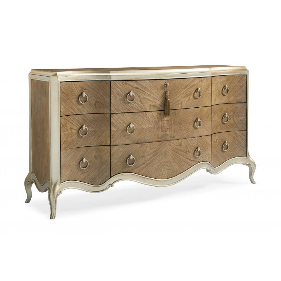 Fontainebleau Triple Dresser Cendre, Champagne Mist
