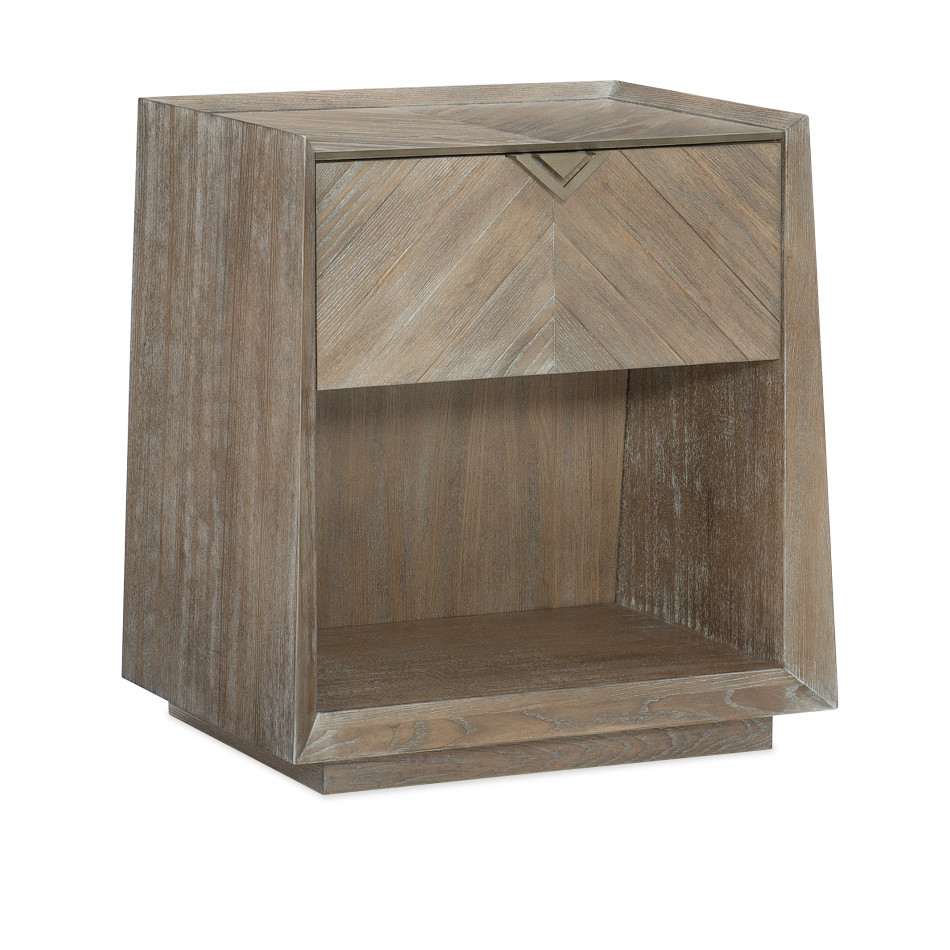 Earthly Delight Nightstand Ash Driftwood, Sundance Gold