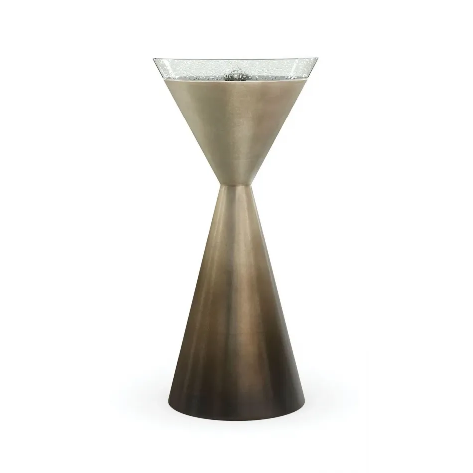 Spy Glass End/Side Table Ombre Leaf