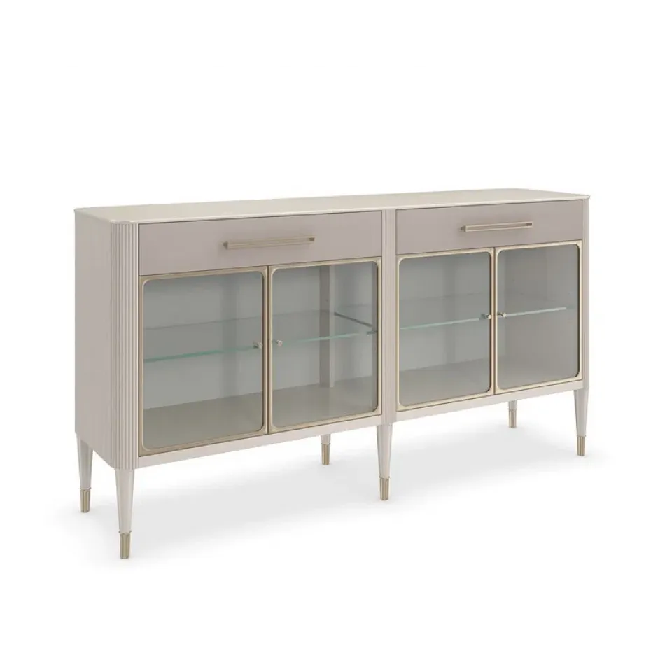 Love Interest Sideboard/Buffet Matte Pearl, Whisper Of Gold