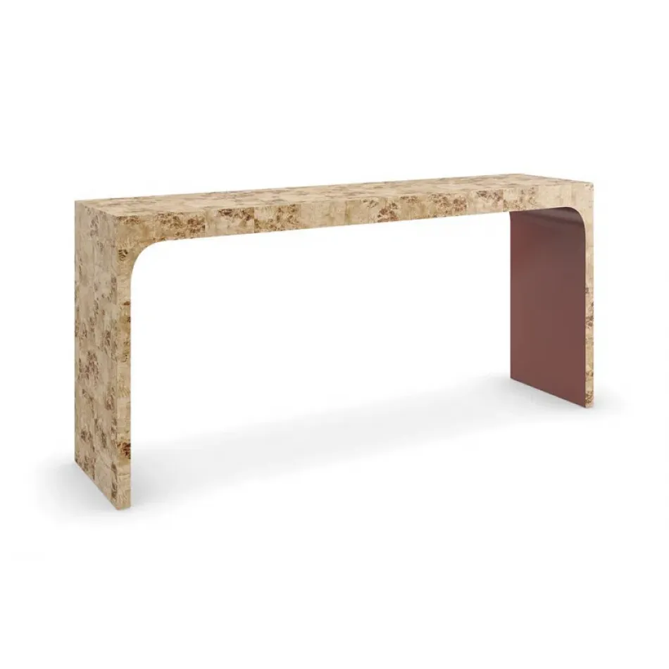 Cabaret Console & Desk Mappa Burl, Rouge Red