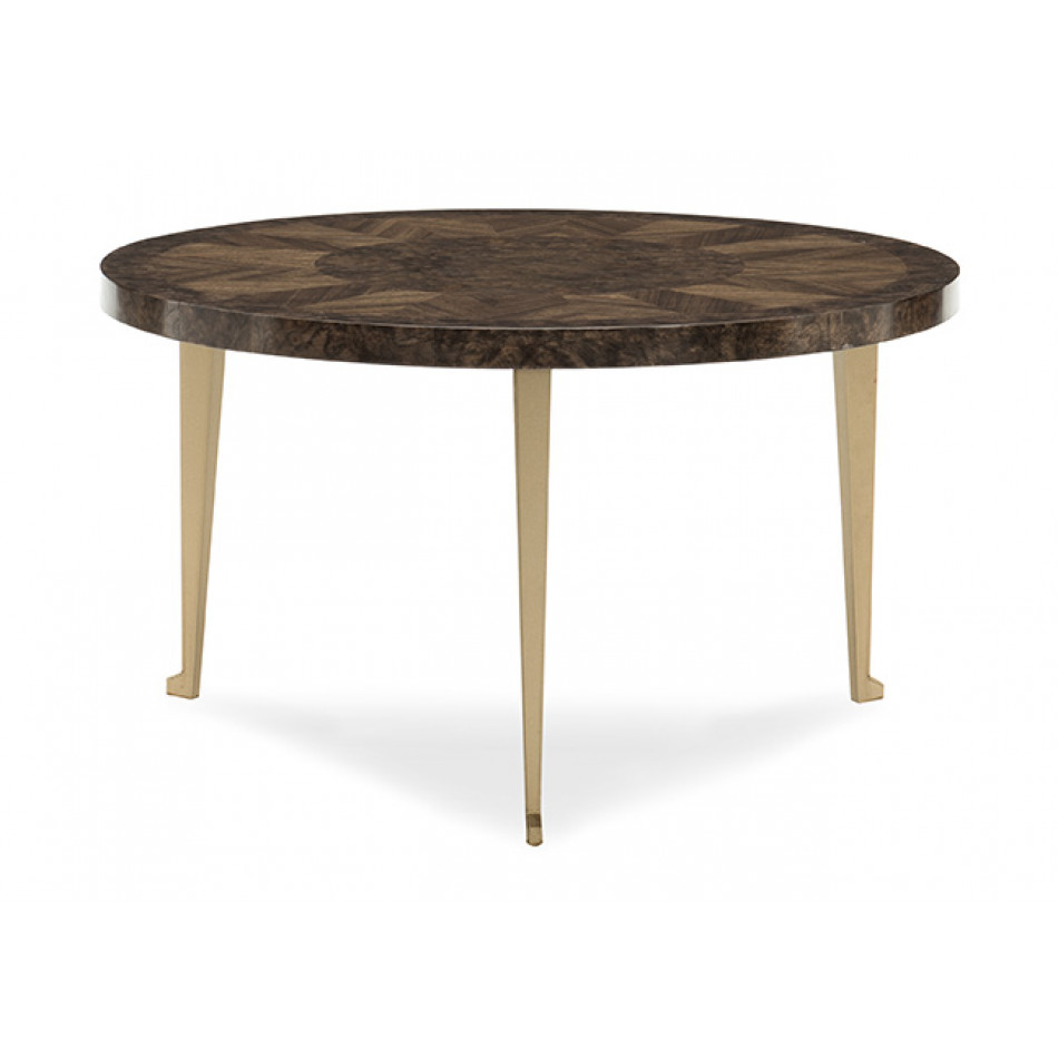 One Of The Bunch Cocktail Table Galway, Galway Burl, Golden Shimmer