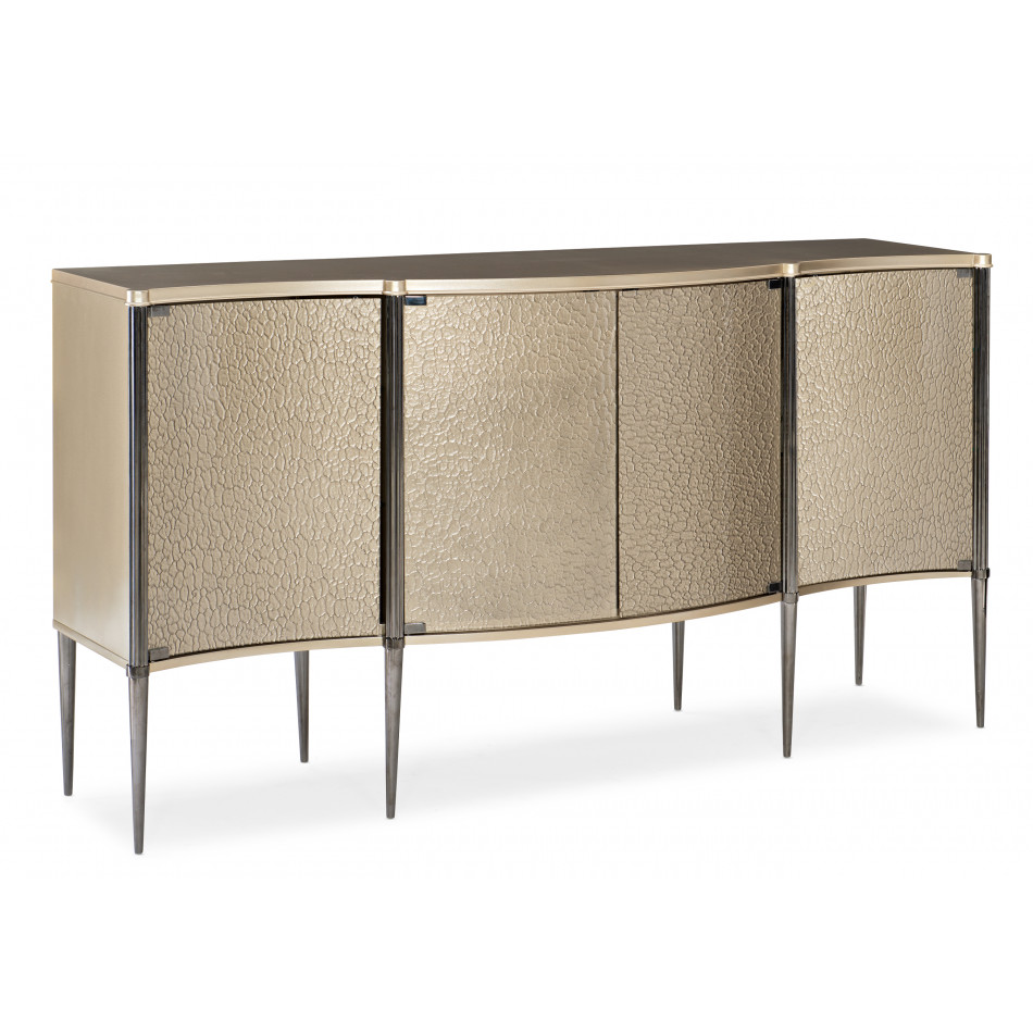 A New Day Sideboard/Buffet Taupe Paint, Soft Silver Paint, Deep Bronze