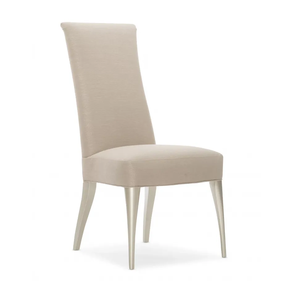 Socially Acceptable Dining Chair Soft Silver Paint