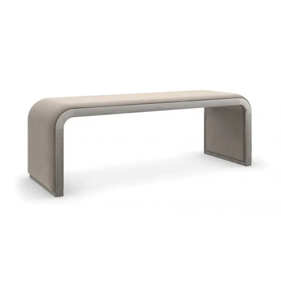 Traverse Bench/Ottoman Silver Driftwood