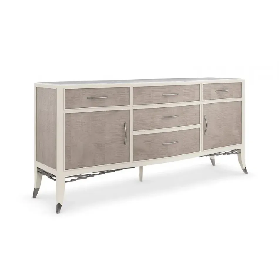 Break From Tradition Sideboard/Buffet Chinchilla, Crème De La Crème, Deep Bronze