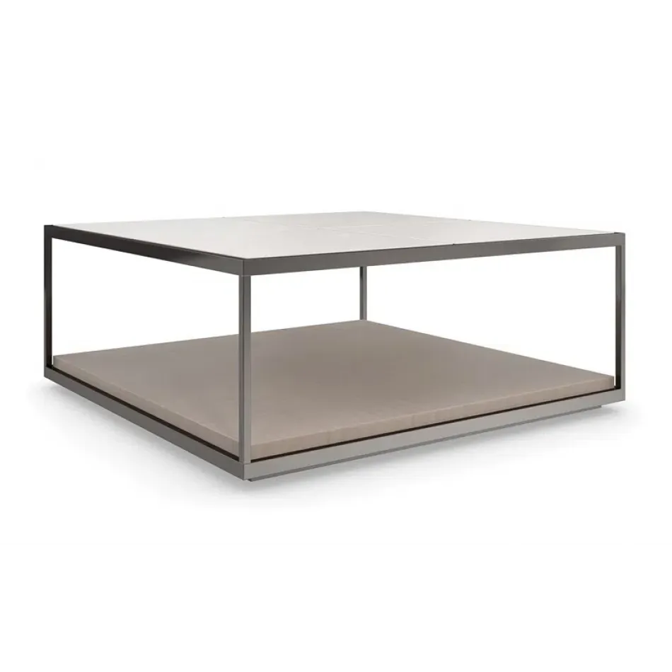 Cartesian Cocktail Table Deep Bronze, Woodland Gray