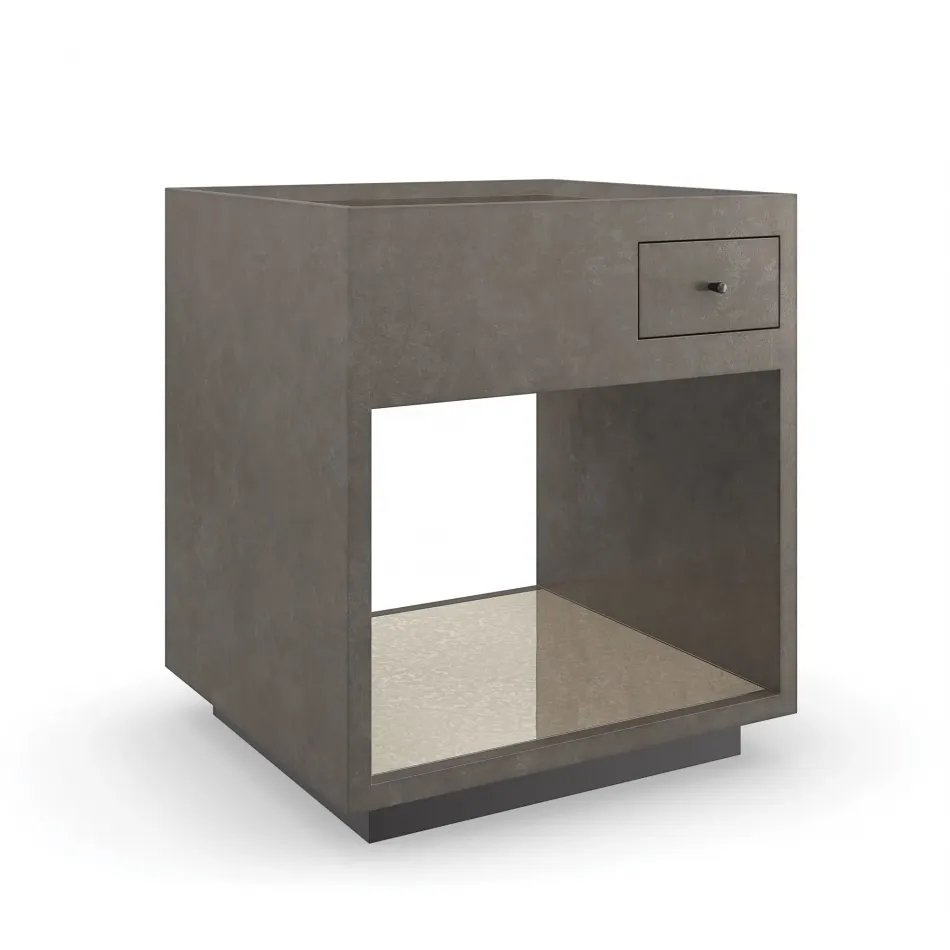 Dark Matter End Table End/Side Table Twilight Frost, Almost Black