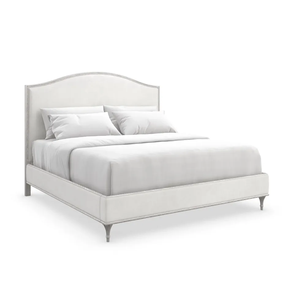 Fontainebleau Platform Bed Oracle Silver Leaf