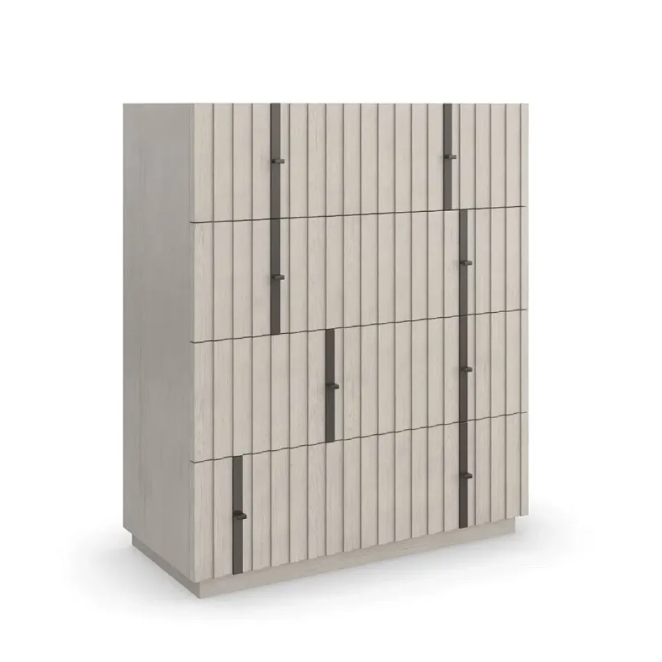 Clancy Chest Fossil, Matte Black Metal