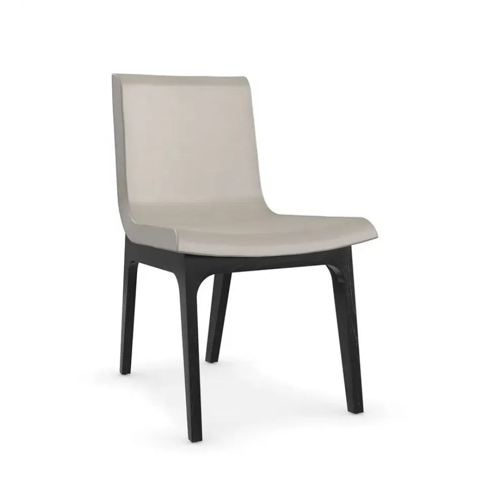 Starr Dining Chair Basalt, Polished French Gold