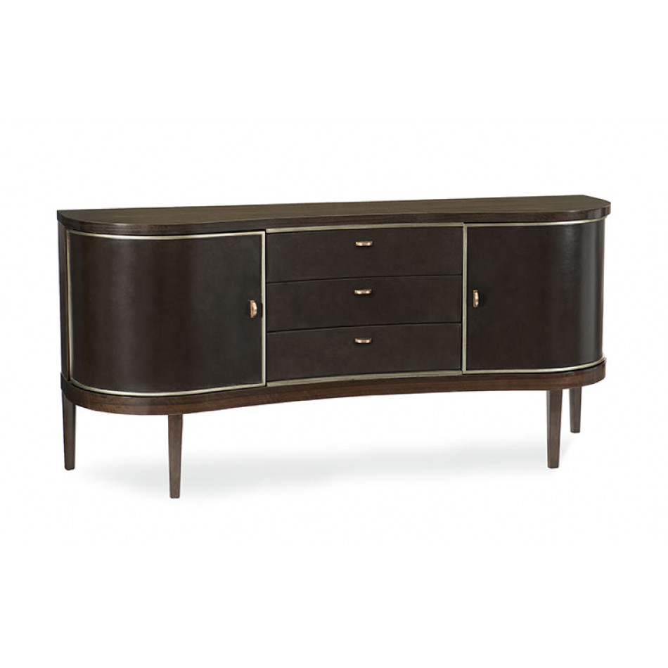 Moderne Sideboard Sideboard/Buffet Aged Bourbon, Smoked Bronze