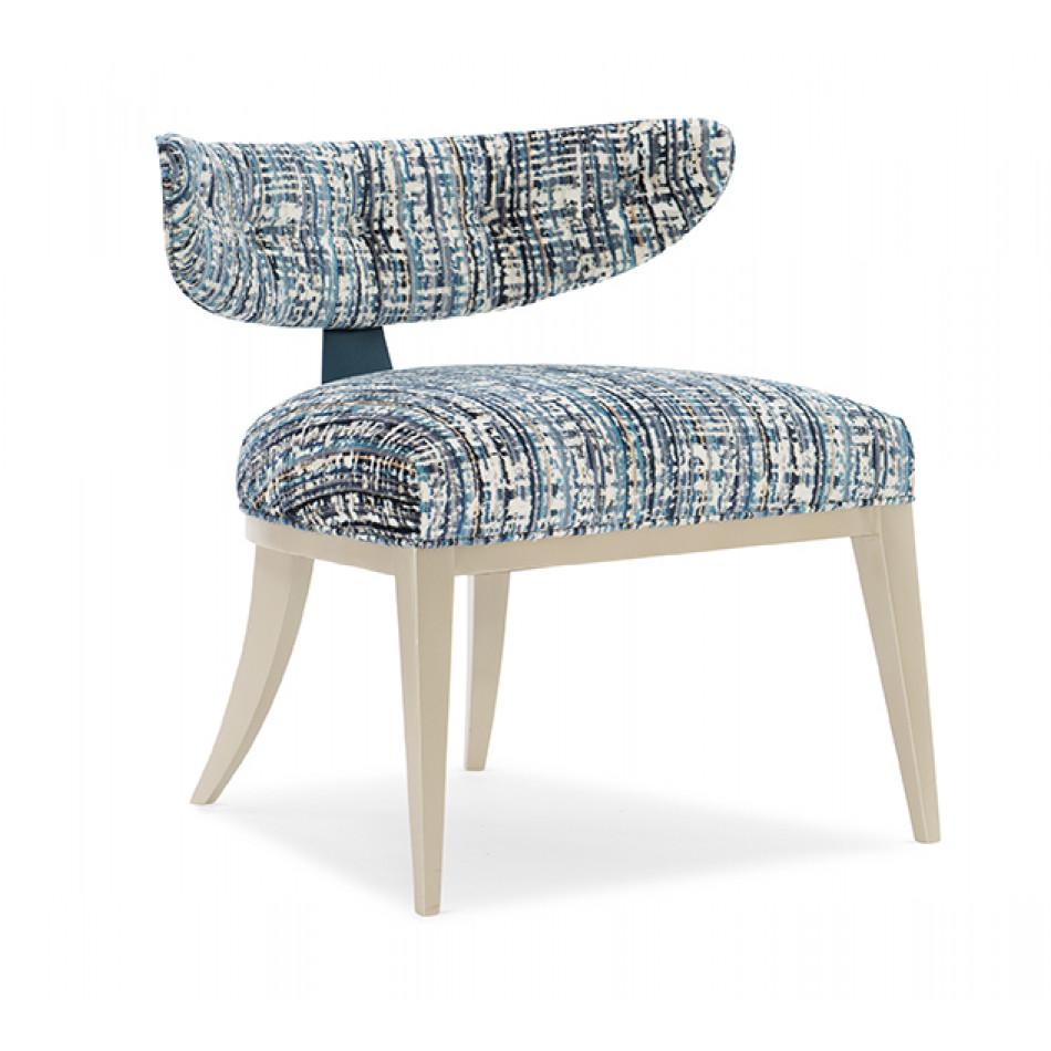 Half Moon Chair Soft Radiance, Cerulean