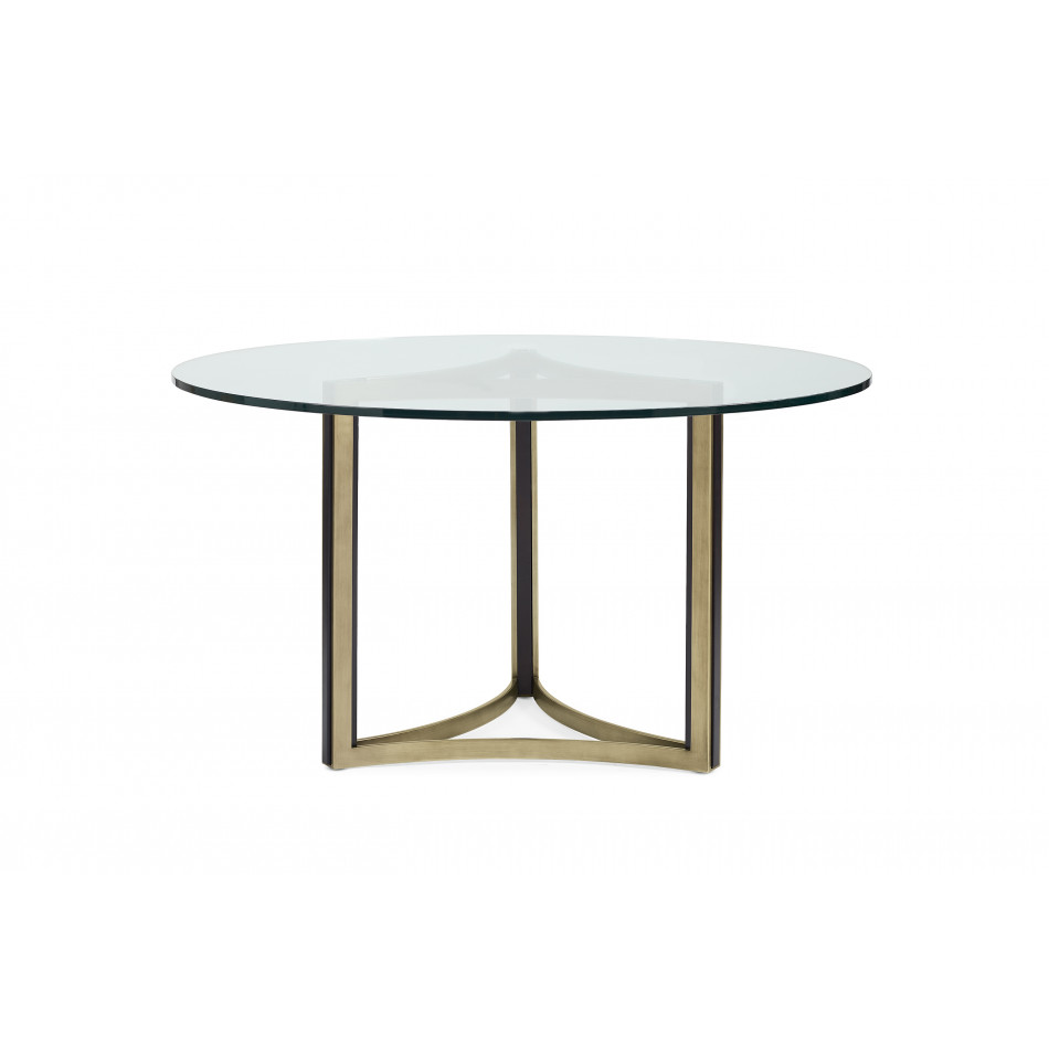 Remix Glass Top Table 48"