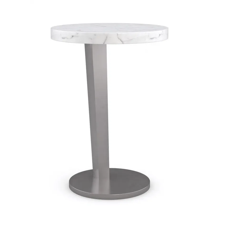 La Moda Tall Spot Table Smoked Stainless