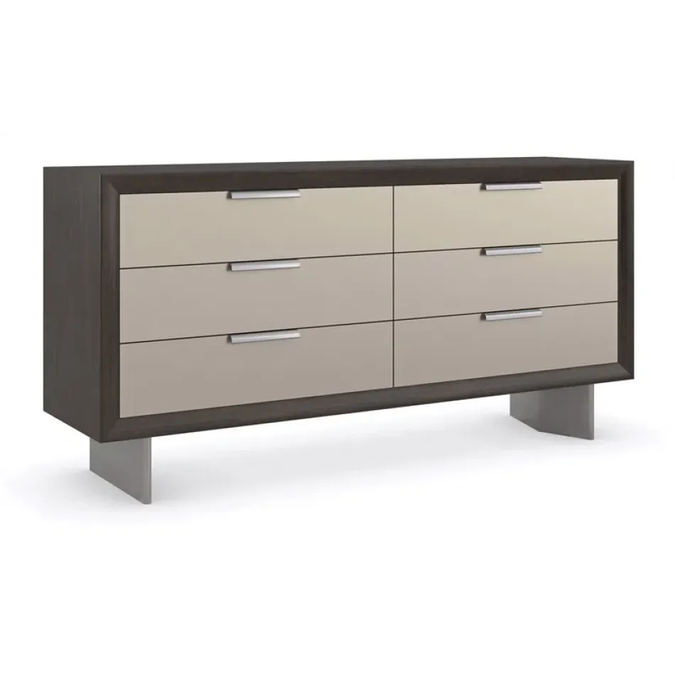 La Moda Dresser Dresser Sepia, Smoked Stainless Paint