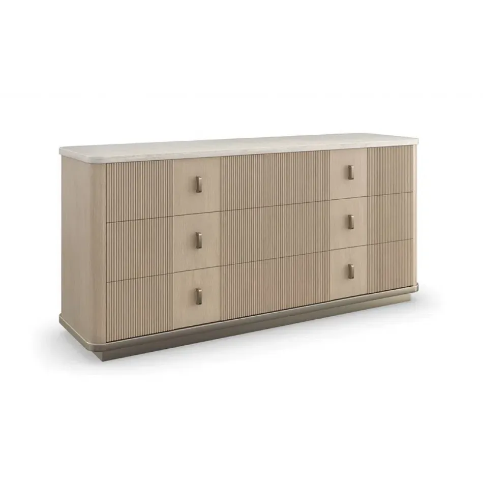 Rhythm Dresser Dresser Sun Drenched Oak, Neutral Metallic