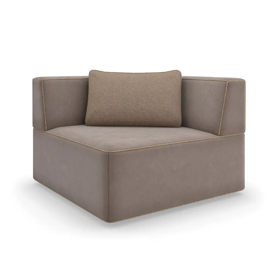 Marbella Corner Wedge Sectional - Fabric 2996