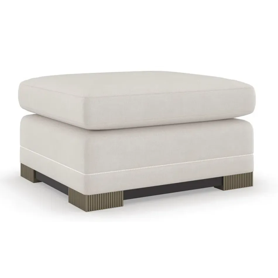 Deep Retreat Ottoman Dark Chocolate, Silver Shadow
