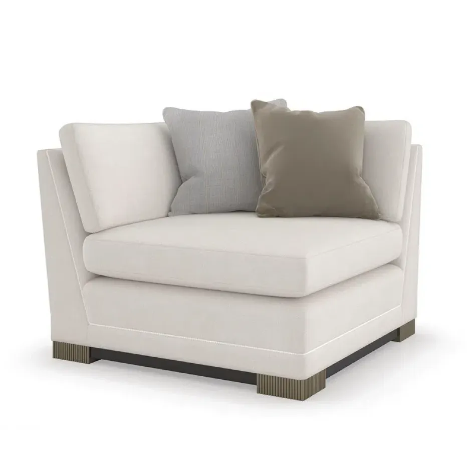 Deep Retreat Corner Sectionals Dark Chocolate, Silver Shadow