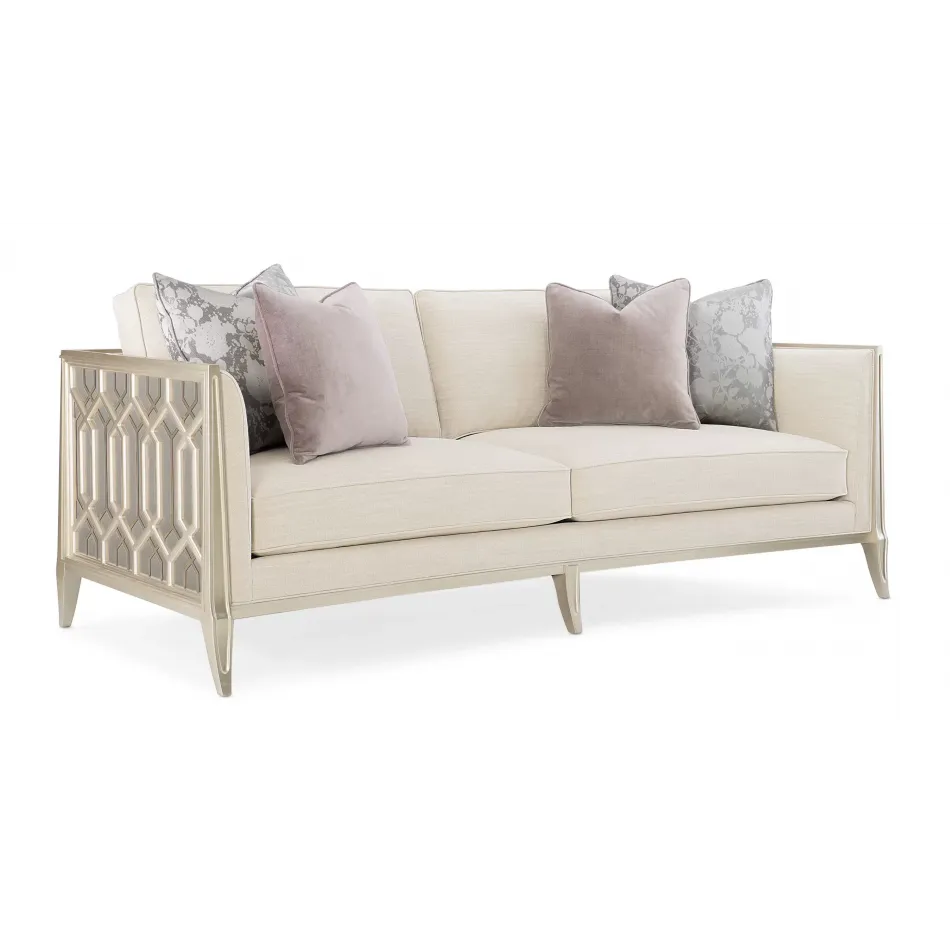 Just Duet Sofas & Loveseats Soft Silver Paint, Champagne Gold