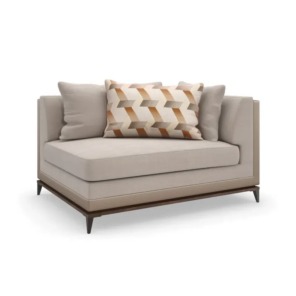 Archipelago Right Arm Facing Loveseat Bourbon Glaze, Deep Bronze