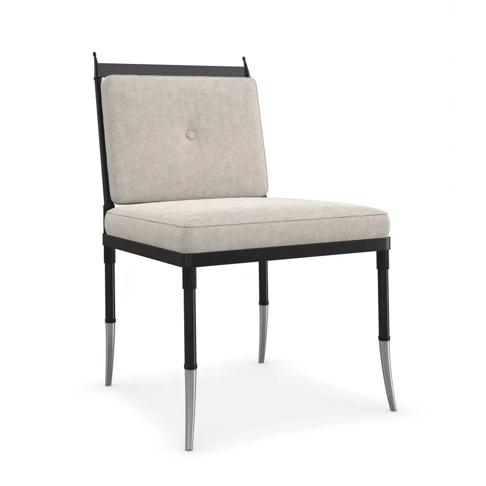 Athena Chair Graphite, Brushed Gold