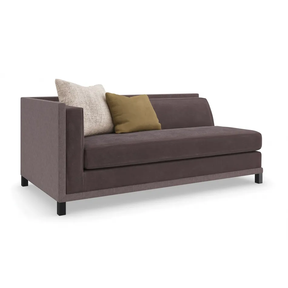 Tuxedo Left Arm Facing Sofa Brushed Deep Bronze