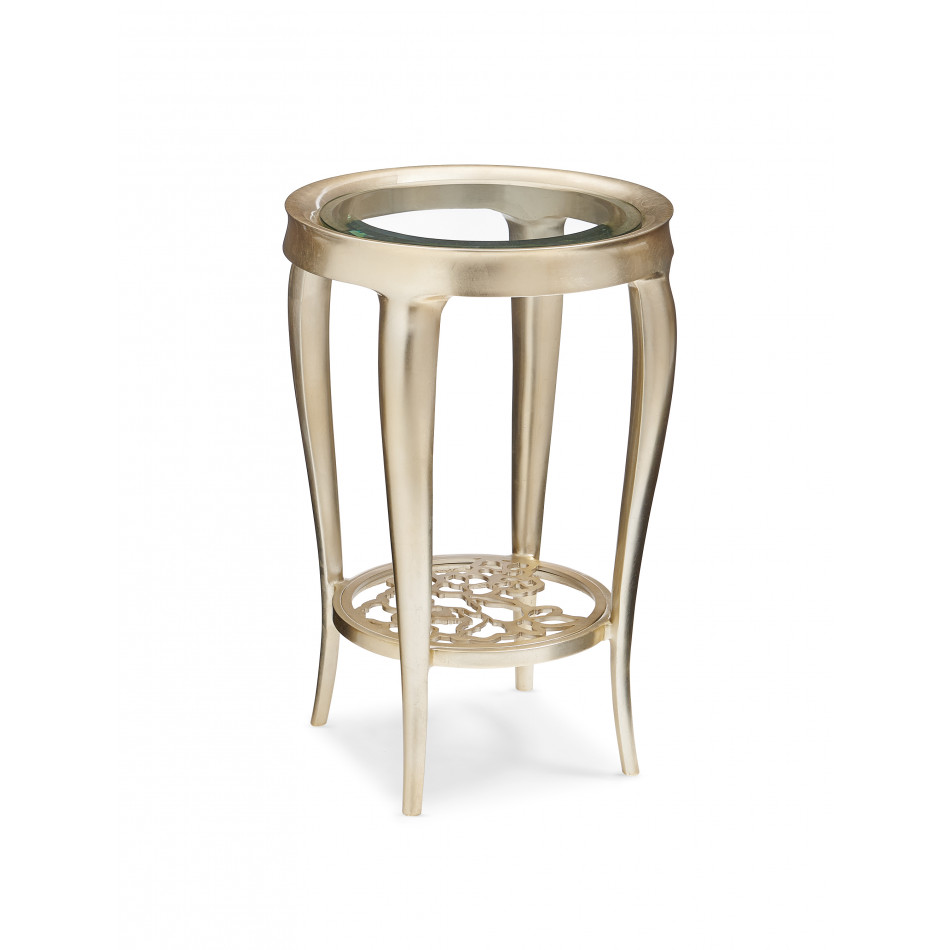Just For You End/Side Table Oracle Silver Leaf