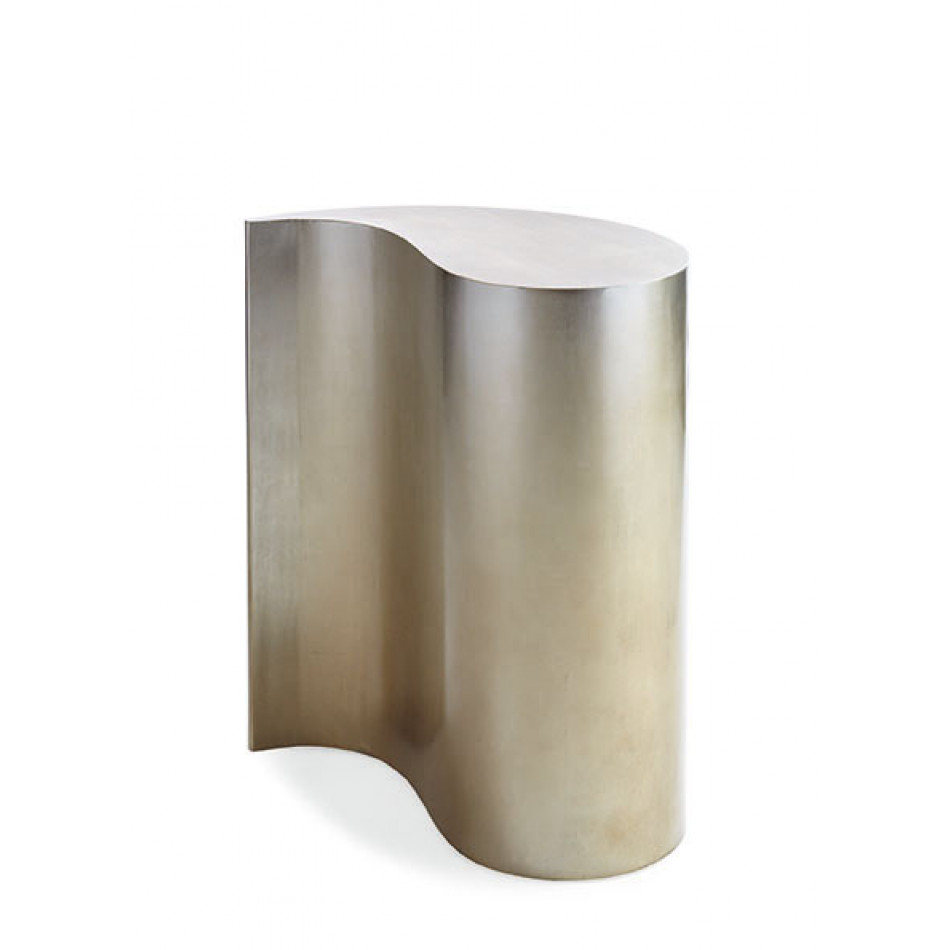 End Quote End/Side Table Ombre Warm Silver Leaf
