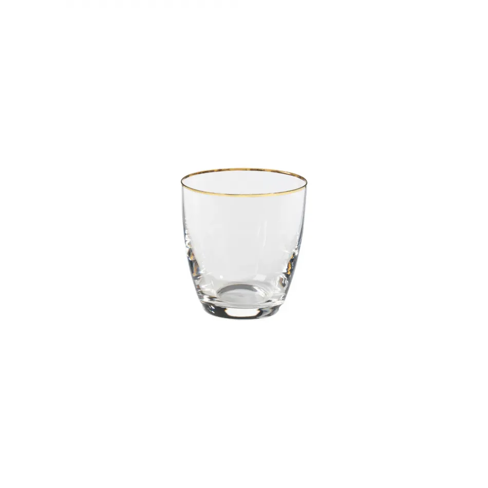 Sensa Clear Tumbler W/ Golden Rim D4 H4'' | 10 Oz.