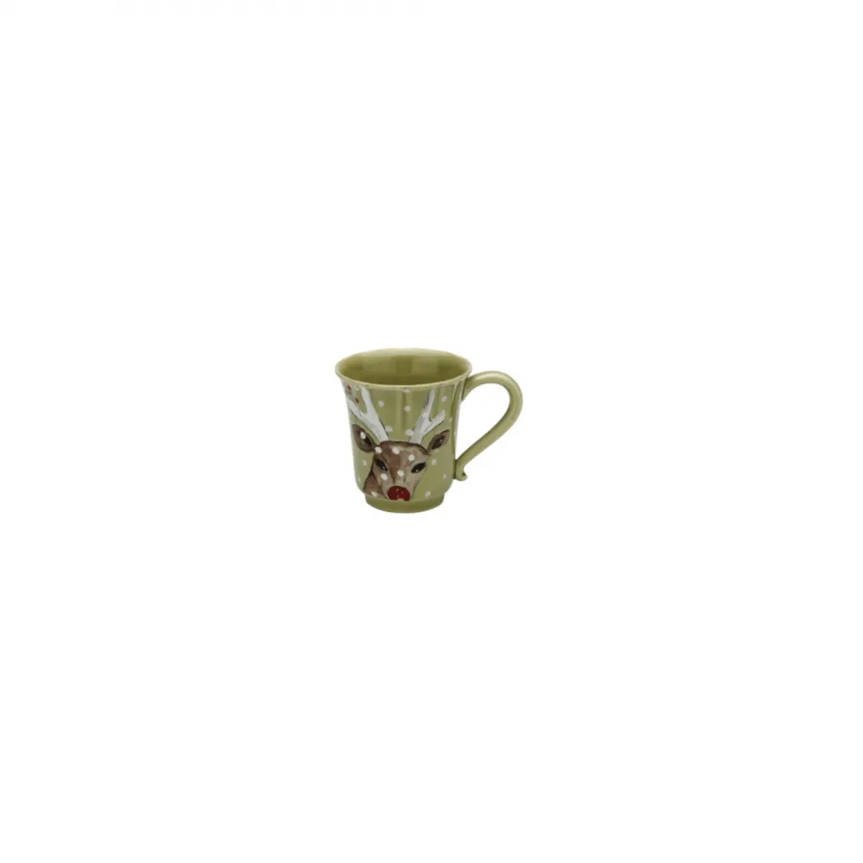 Deer Friends Green Mug 5.5'' x 4'' H4'' | 12 Oz.