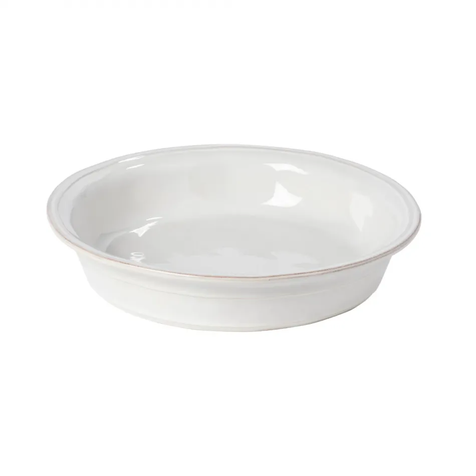 Fontana White Pie Dish D10.75'' H2.25'' | 44 Oz.