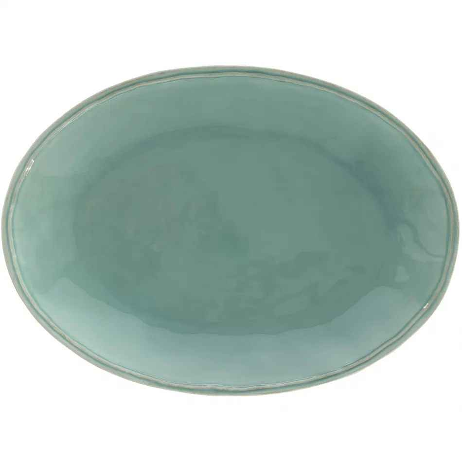 Fontana Turquoise Oval Platter 15.75'' X 11.5 H1.5''