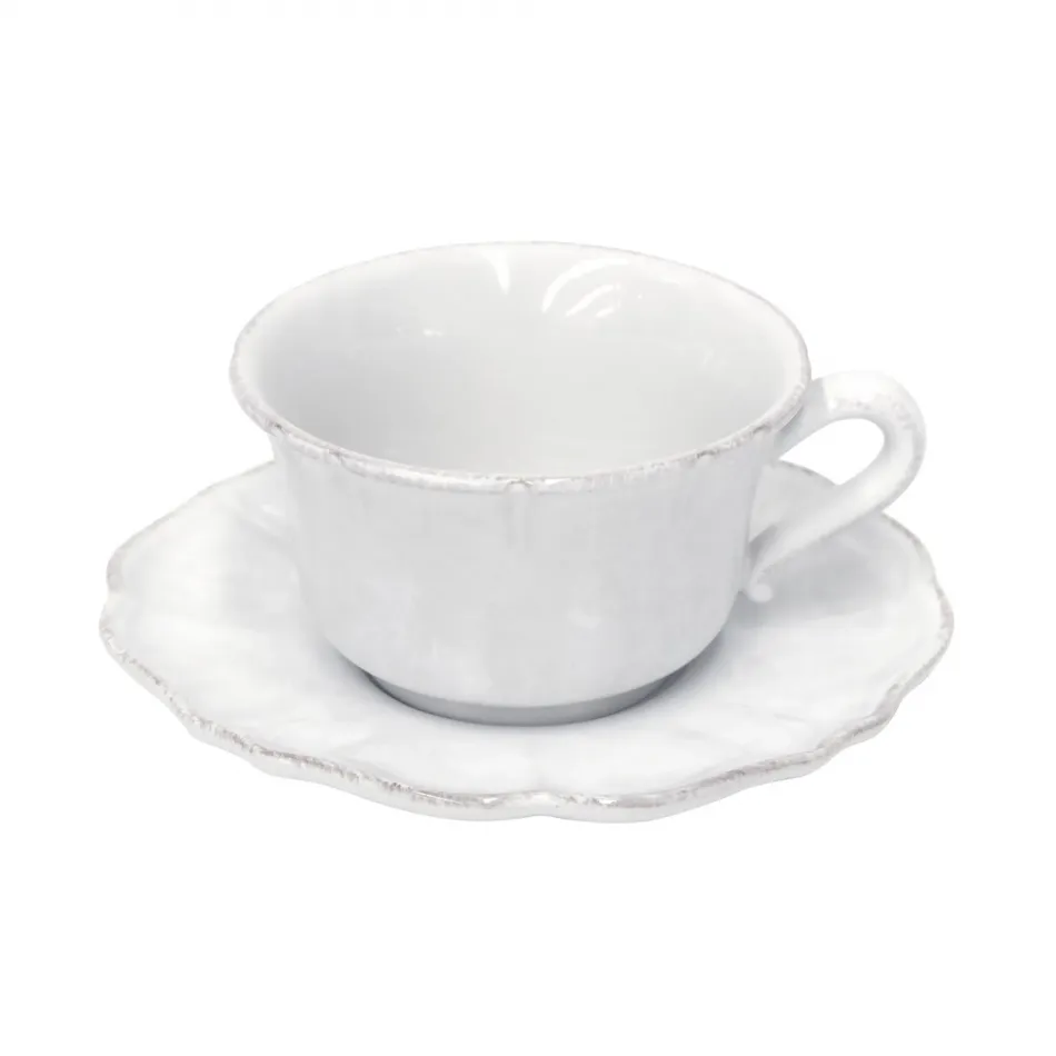 Impressions White Jumbo Cup And Saucer 5.75'' x 4.75'' H2.75'' | 13 Oz.