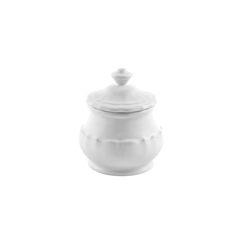 Impressions White Sugar Bowl 4'' x 4'' H4.5'' | 11 Oz.