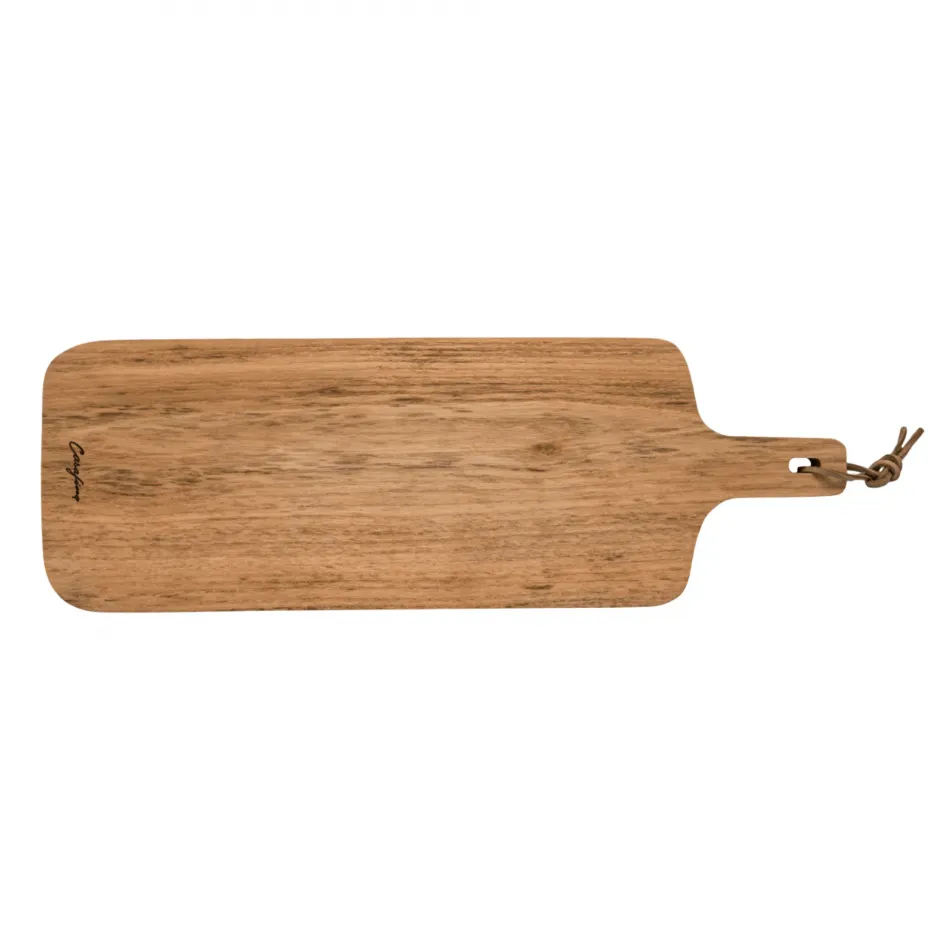 Oak Collection Oak Wood Oak Wood Cutting/Serving Board W/Handle 21.25'' x 7'' H1''