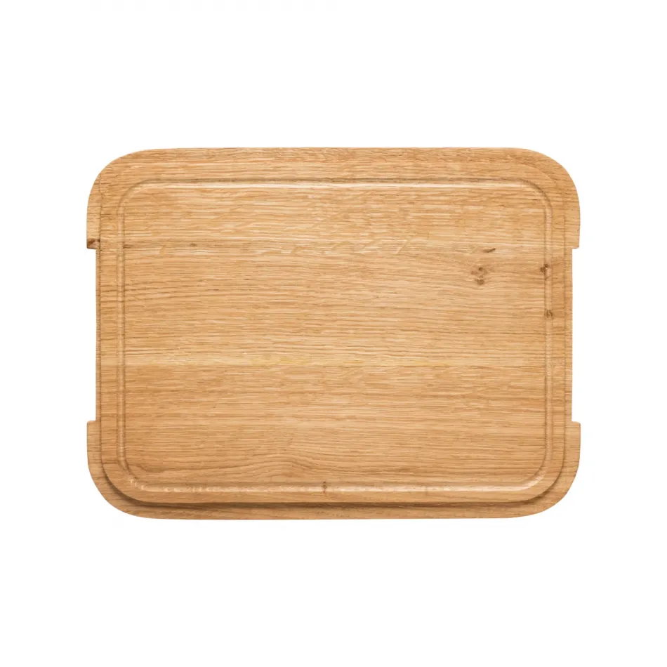 Ensemble Oak Wood Oak Wood Cutting Board/Lid For Rectangular Tray 12.75'' x 9.75'' H1''