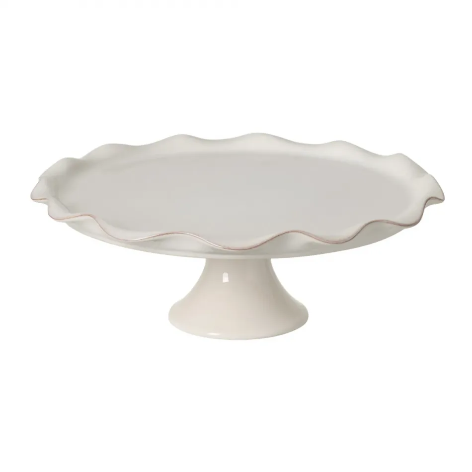 Cook & Host White Footed Plate D14'' H4.75''